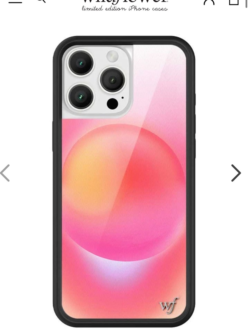 WILDFLOWER IPHONE 14MAX CASE - PINK AURA